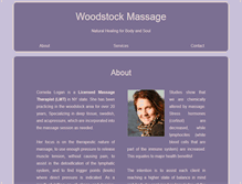 Tablet Screenshot of massagewoodstock.com